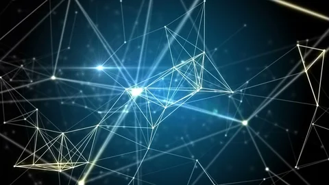 Plexus structure evolving in organic motion Video stock 87285973