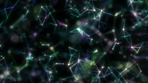 Plexus structure evolving in organic motion. Abstract technology, science and 動画素材 104930408