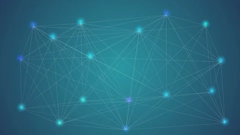 Plexus structure evolving in organic motion. Camera moves in it and changes its Video stock 106861091