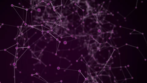 Plexus structure evolving in organic motion. Camera moves in it and changes its  Stock Footage 112780852