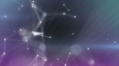 Plexus structure evolving in organic motion. Abstract technology, science and Stock Footage 112797690