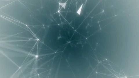 Plexus structure evolving in organic motion. Abstract technology, science and Stock Footage 113909662