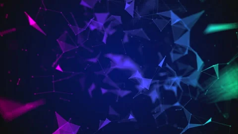 Plexus structure evolving in organic motion Video stock 308687817