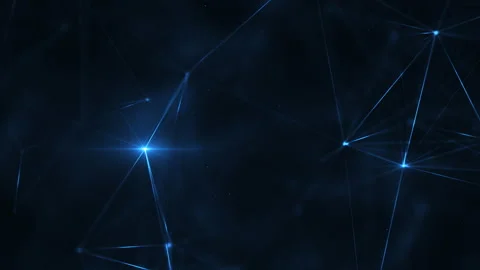 Plexus structure of many glowing lines and particles. Connection concept Stock Footage 141954850