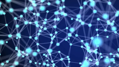 Plexus structure,depth of field black, engineering abstract images, plexus hand, Stock Footage 115570740