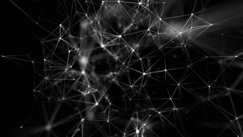 Plexus structures. Abstract technology and engineering background with original Stock Footage 115628888