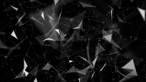 Plexus structures. The camera moves through the structure. Depth of field. Dolly Stock Footage 95585325