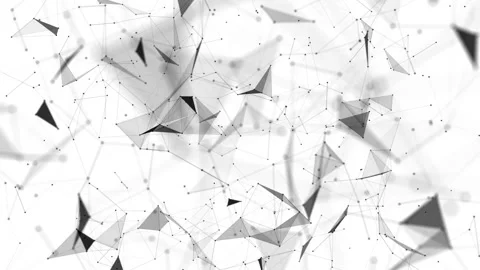 Plexus structures. Depth of field. The camera moves through the structure. Dolly Stock Footage 95585765