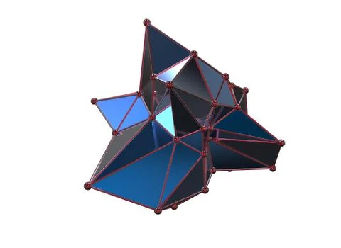 Plexus style abstract model Illustrazione stock