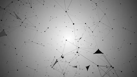 Plexus style dynamic screen saver. Stylish abstract engineering, technology and Stock Footage 114062355