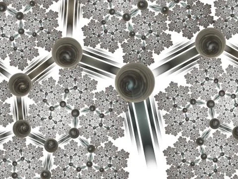 Plexus stylish dynamic digita image. Lines and dots connected Ilustración de archivo