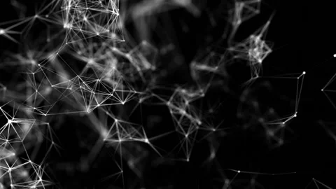 Plexus substance.Abstract futuristic, polygonal space with connecting points Video stock 103115499