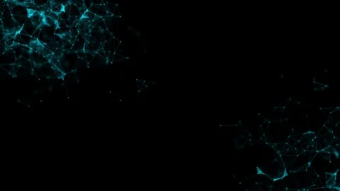 Plexus tech particles background is a hi-tech digital dot line particle Stock Footage 278418355