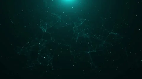 Plexus tech particles background is a hi-tech digital dot line particle Stock Footage 278710076