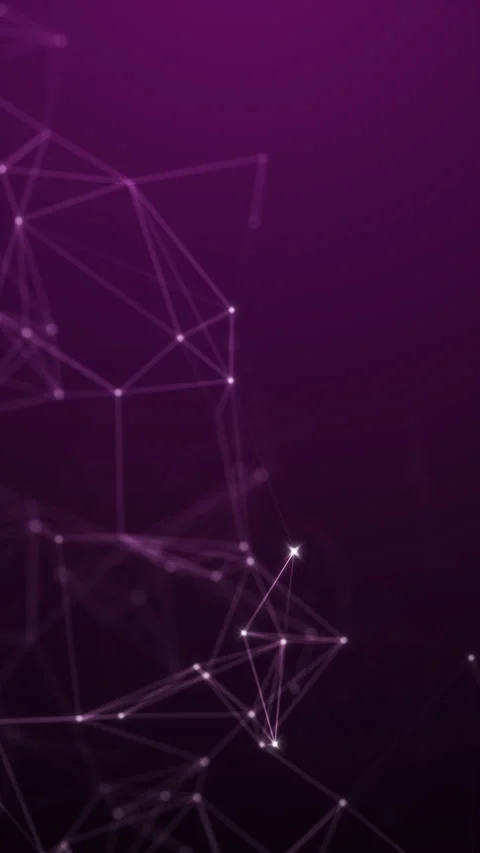 Plexus technology background from animated lines and dots. Big data, AI, ar.. Stock Footage 317781651
