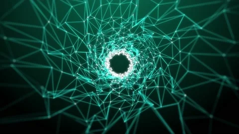 Plexus Tunnel GREEN Stock Footage 239007294