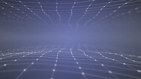 Plexus Waves Motion Graphics Stock Footage 259686620