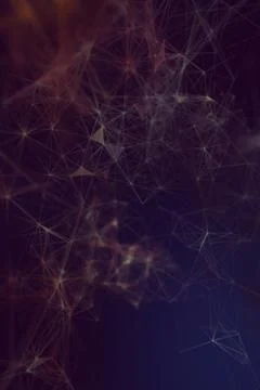 Plexus web poster Illustrazione stock