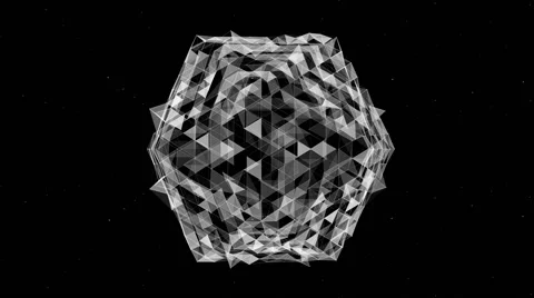 Plexus Wireframe Forms 03 VJ Loops Stock Footage 51861079