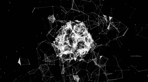 Plexus Wireframe Forms 07 VJ Loops Stock Footage 51861374