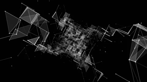 Plexus Wireframe Forms 12 VJ Loops Stock Footage 51861360