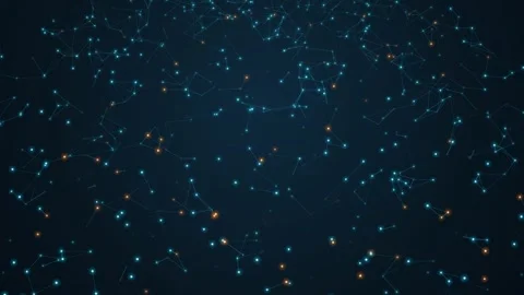 PlexusNetwork Digital Data Connection Motion Loop Stock Footage 345427765
