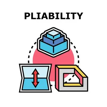 Pliability concept illustrating flexibility adaptation and adjustable options Stock Illustration