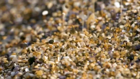 Plie of colorful  tiny stones Stock Footage 140780166