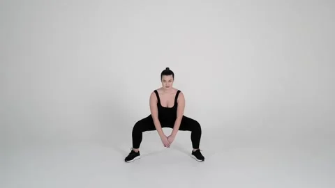 - Plie squat Stock Footage 314193741
