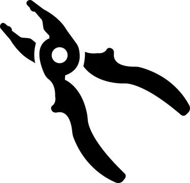 Plier flat icon tool for construction work Stock Illustration