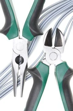 Pliers and cables Stock-Fotos