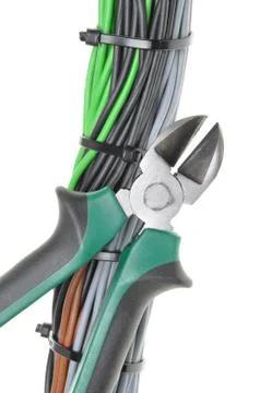 Pliers and cables Stock-Fotos