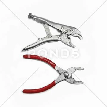 Pliers and wrench Stock Photos