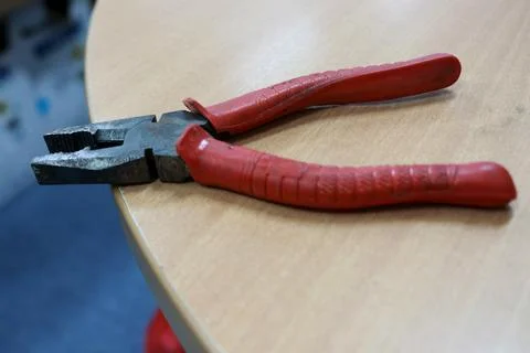 Pliers are tools used by workers and repairmen Stock Photos