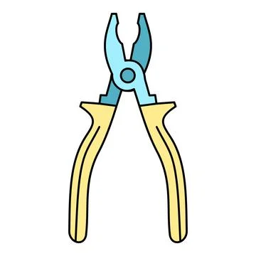Pliers hand tool for work and repair illustration Ilustración de archivo