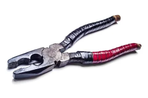 Pliers isolated on a white background Stock Photos