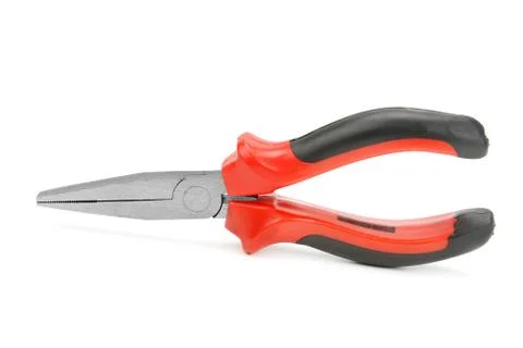Pliers isolated on a white Stock Photos