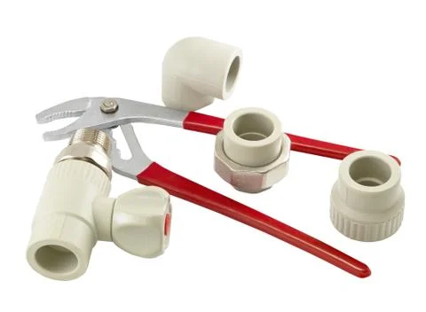 Pliers with red handle Stock Photos