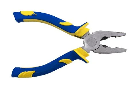 Pliers with rust on a white background. Work tool. Repair. Construction Foto stock