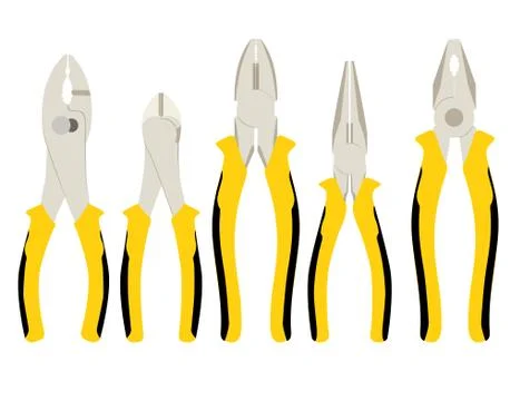 Pliers-side cutters Stock Illustration