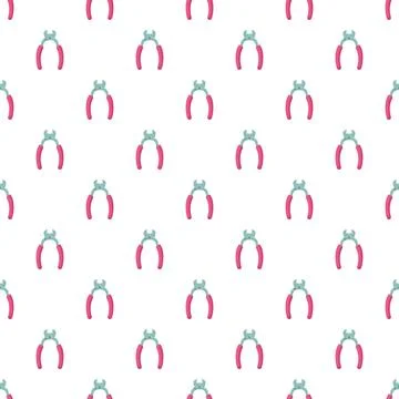 Pliers tool pattern creating a seamless background Illustrazione stock