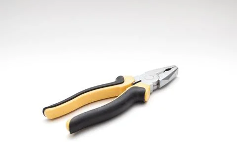 Pliers tool on white background Stock Photos