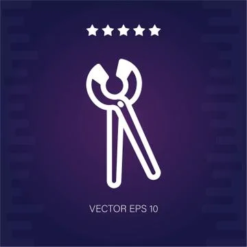 Pliers vector icon Stock Illustration