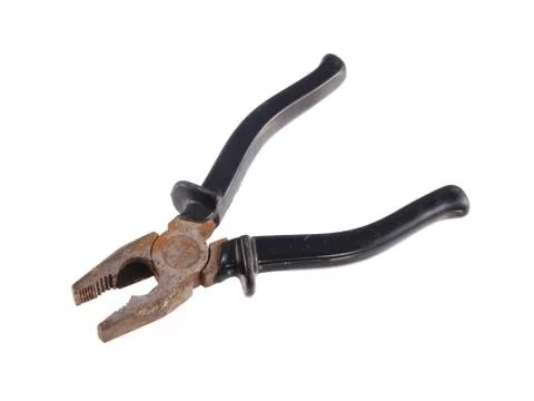 Pliers on a white background. Stock Photos