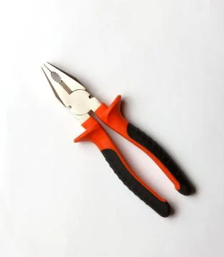 Pliers on a white background Fotos de archivo