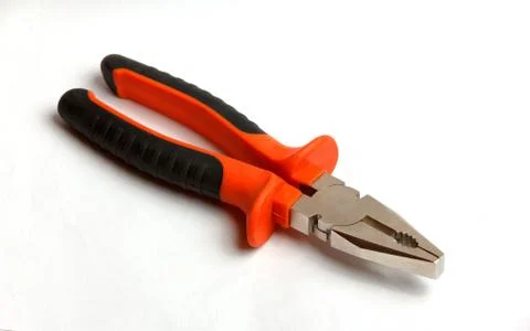 Pliers on a white background Fotos de archivo