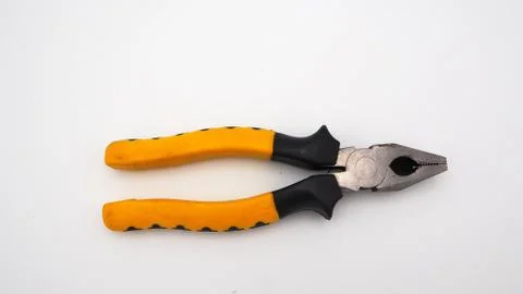 Pliers on white background Stock Photos