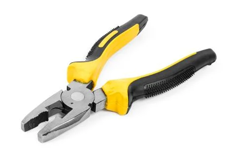Pliers on white background Stock Photos