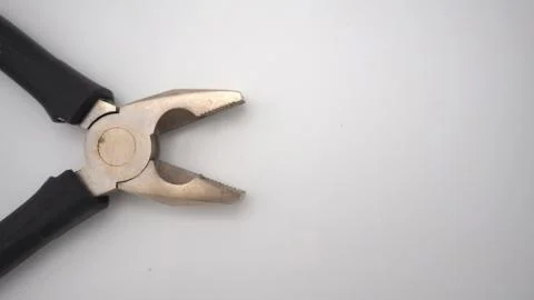 Pliers on white background top angle view, tool or equipment for repair ,main Stock Photos