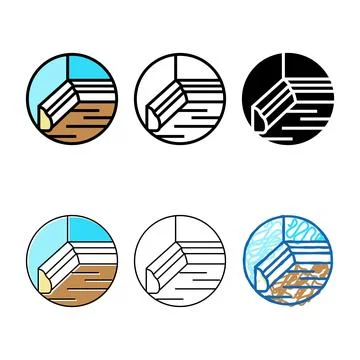 Plinth accessory color icon vector range Stock Illustration